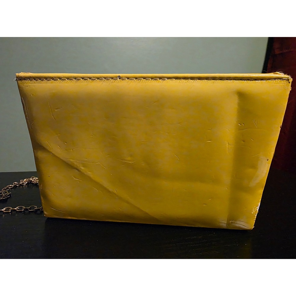 Disney Marie The Aristocats Yellow Crossbody Bag Gold Chain Strap Made In Syria - Picture 5 of 10